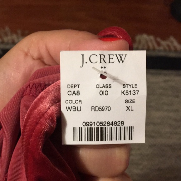 J. Crew Mercantile Velvet Bodysuit - Picture 4 of 8